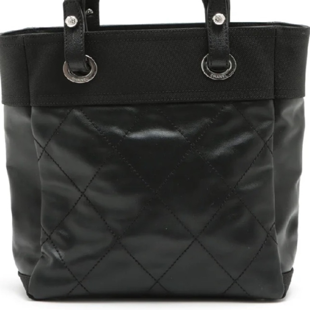 CHANEL PARIS BARRITZ MEDIUM BLACK TOTE - Picture 7 of 14
